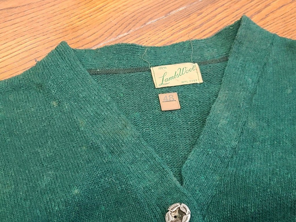 Green Wool Sweater Size 48 (AS-IS)(43'-45' Chest) — image 23