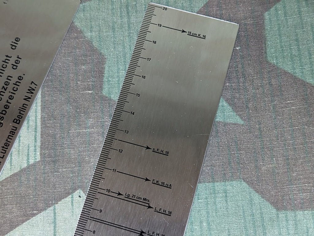 German Map Case Ruler Schussweitenmesser 1938 — image 6
