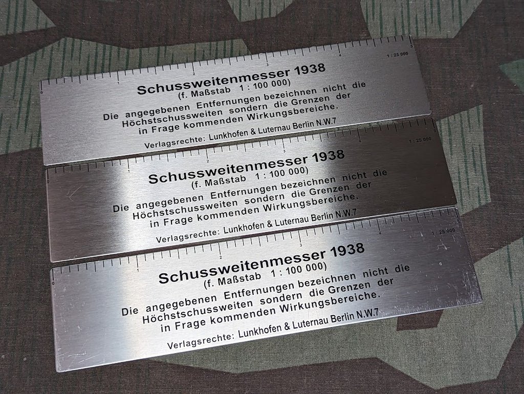 German Map Case Ruler Schussweitenmesser 1938 — image 7
