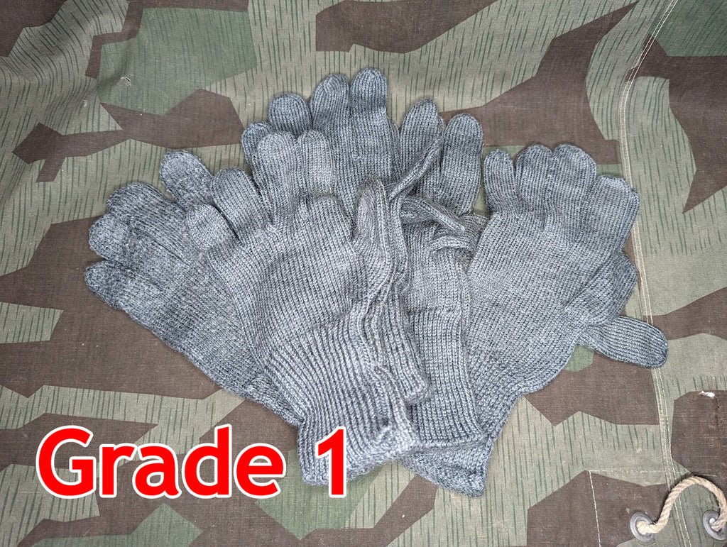 Gray Wool Gloves Economy German Reenactment Gloves — image 2