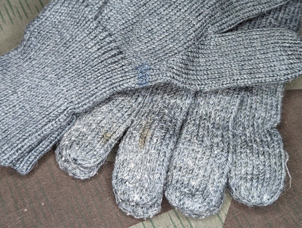 Gray Wool Gloves Economy German Reenactment Gloves — image 6