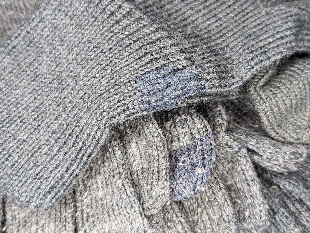 Gray Wool Gloves Economy German Reenactment Gloves — image 8