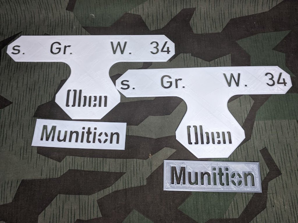 8cm Stencil Set for Steel Boxes 3D Printed — image 3