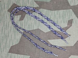 Blue Pattern Shoelaces 40cm 16in.