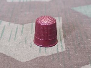 Red Bakelite Finger Hat Thimble