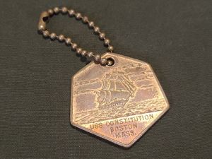 U.S.S. Constitution Old Ironsides Ship Keychain