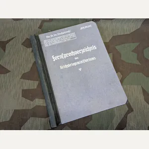 Folder For Fernsprechverzeichnis From the Reichsministeriums