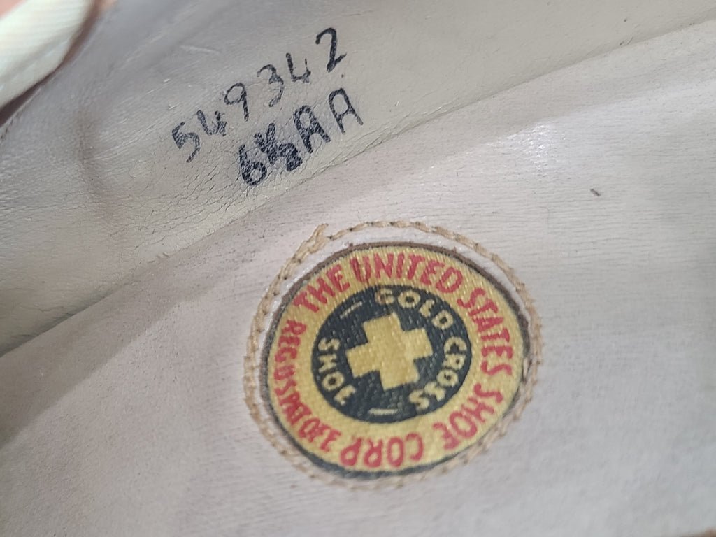 Brown and White Spectator Peep Toe Pumps 6 1/2 AA — image 8