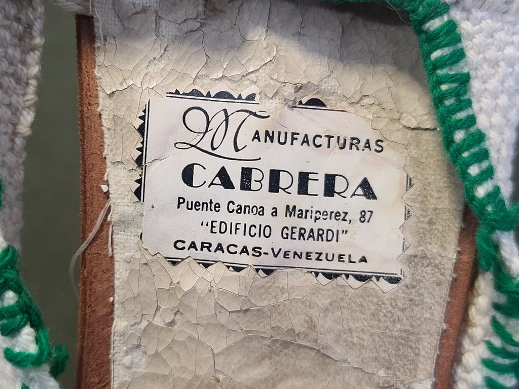 Manufacturas Cabrera Peep Toe Knit Sandals Venezuela — image 3