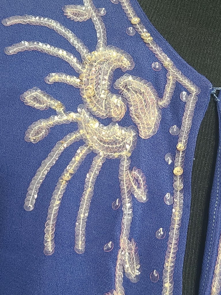 DuBarry Blue Sequin Gown 1945(B-38' W-29' H-38') — image 10