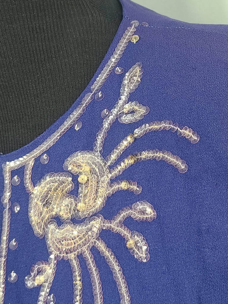 DuBarry Blue Sequin Gown 1945(B-38' W-29' H-38') — image 11