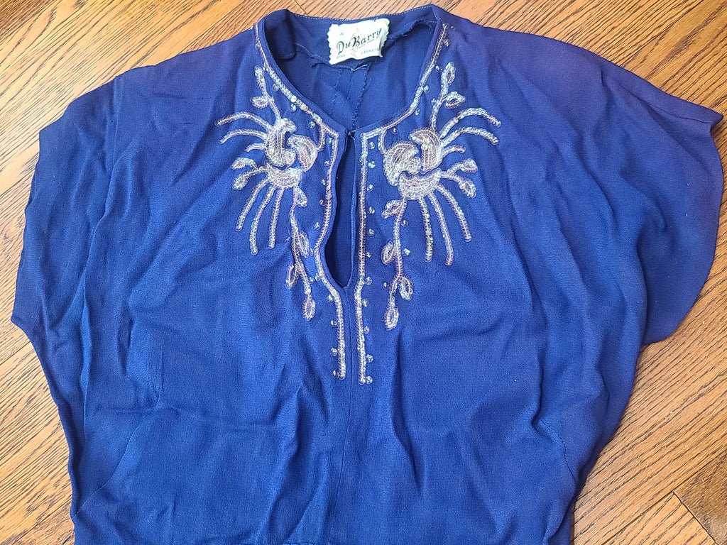 DuBarry Blue Sequin Gown 1945(B-38' W-29' H-38') — image 36