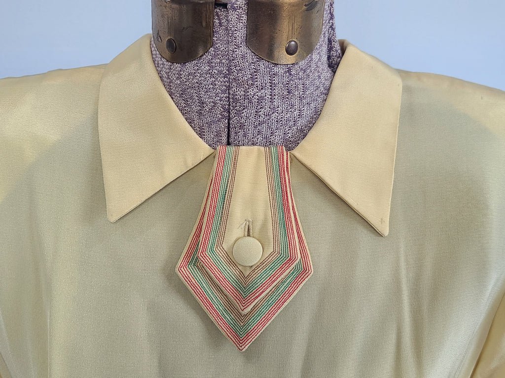 Yellow Dress with Cute Accents AS-IS(B-40' W-26' H-40') — image 3