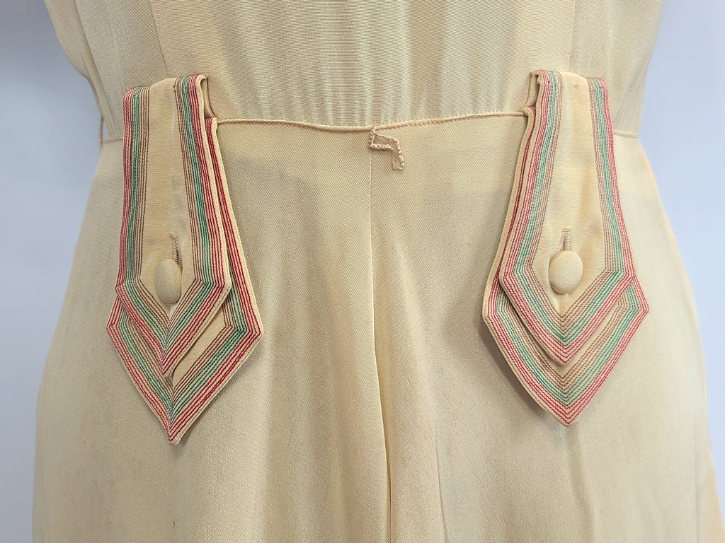 Yellow Dress with Cute Accents AS-IS(B-40' W-26' H-40') — image 4