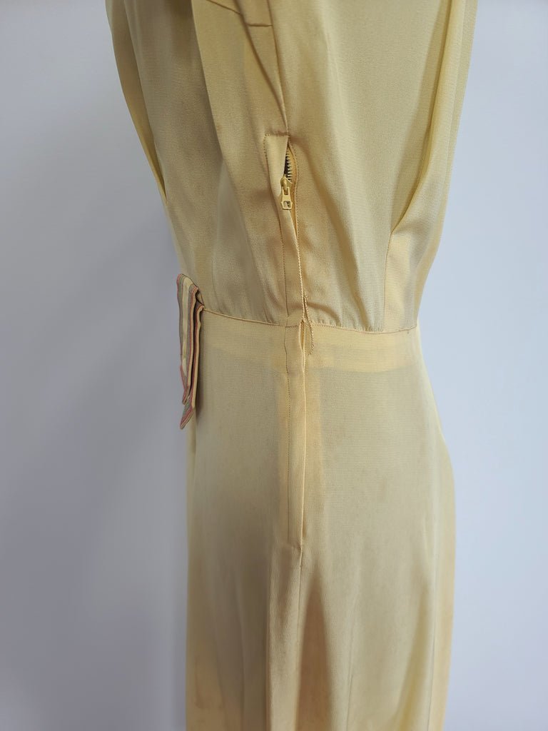 Yellow Dress with Cute Accents AS-IS(B-40' W-26' H-40') — image 6