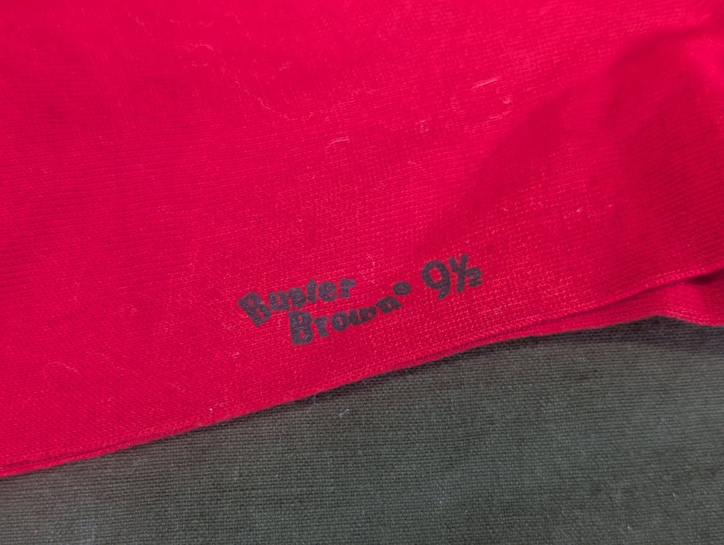 Red Bobby Socks with Original Label NOS (Fits Shoe Size 6.5-7) — image 2