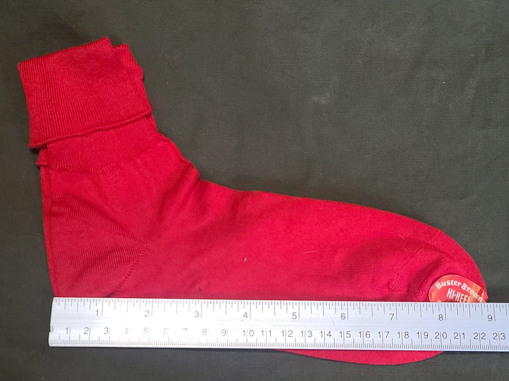 Red Bobby Socks with Original Label NOS (Fits Shoe Size 6.5-7) — image 7
