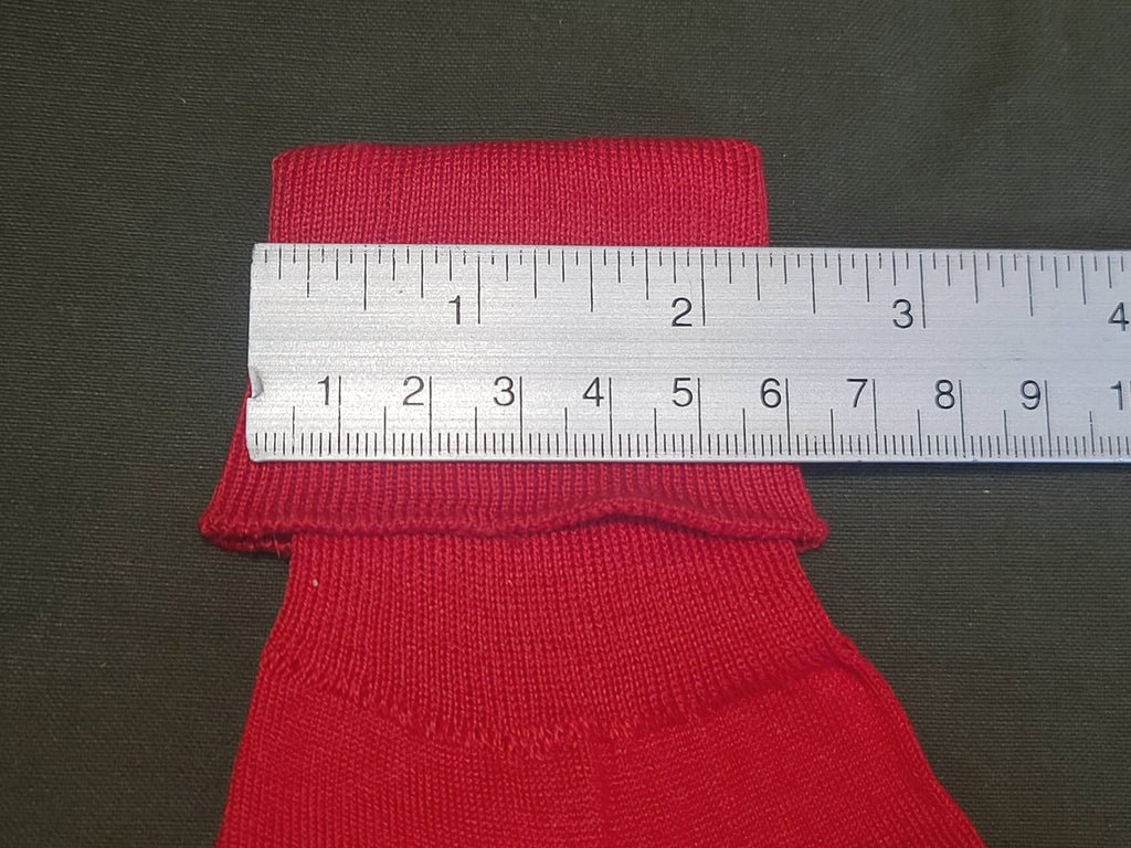 Red Bobby Socks with Original Label NOS (Fits Shoe Size 6.5-7) — image 8