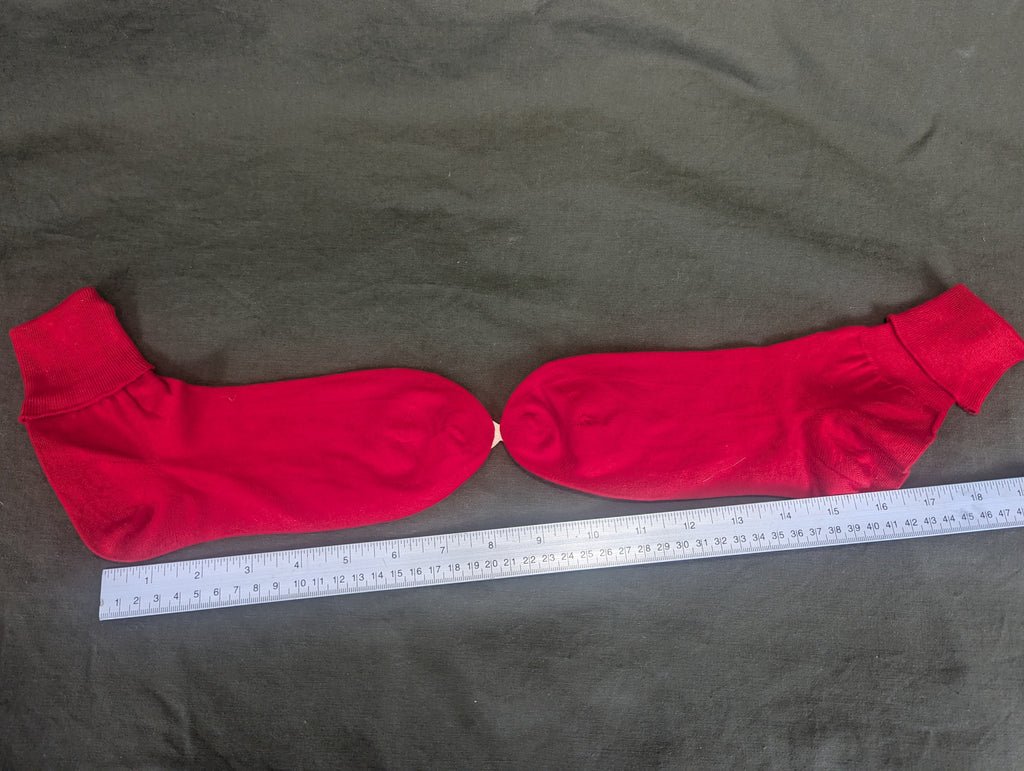 Red Bobby Socks with Original Label NOS (Fits Shoe Size 6.5-7) — image 9