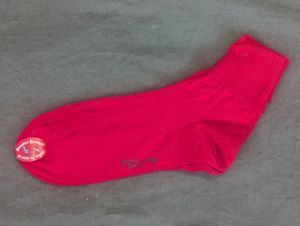 Red Bobby Socks with Original Label NOS (Fits Shoe Size …
