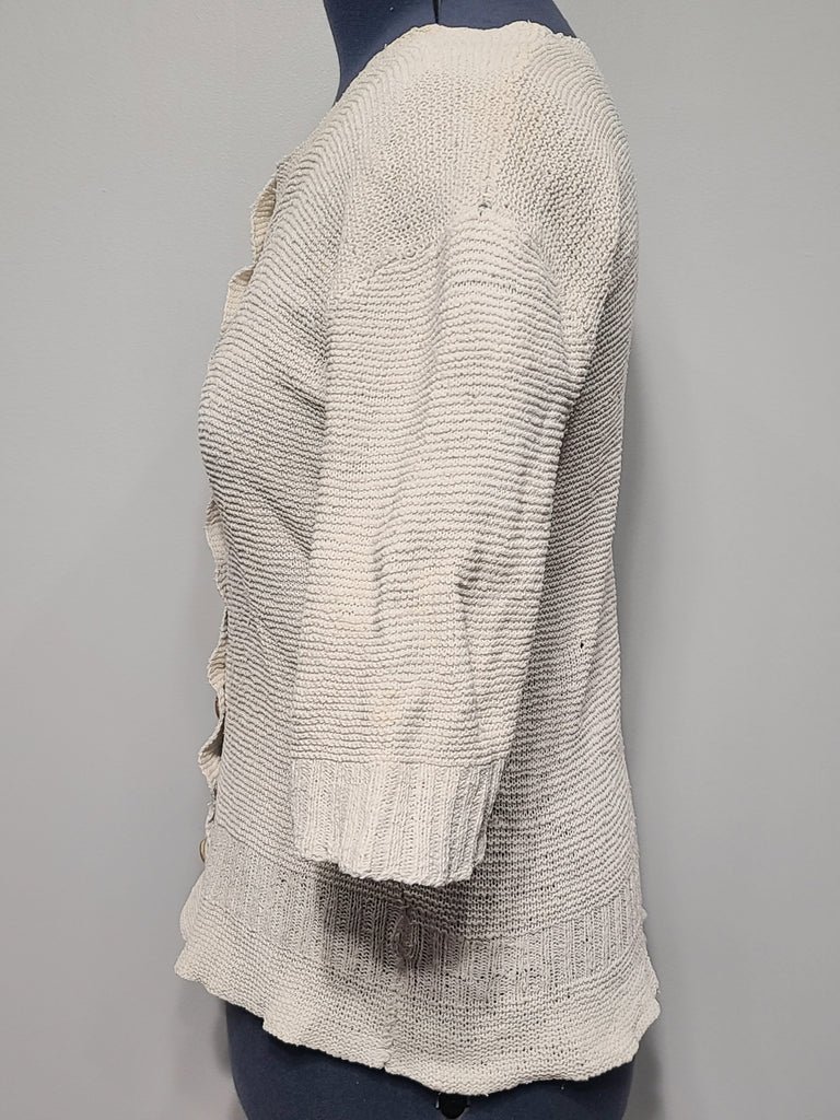 German Off-White Short Sleeve Sweater(B-44' W-38') — image 3