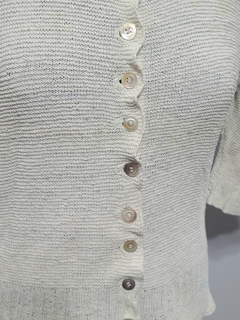 German Off-White Short Sleeve Sweater(B-44' W-38') — image 6