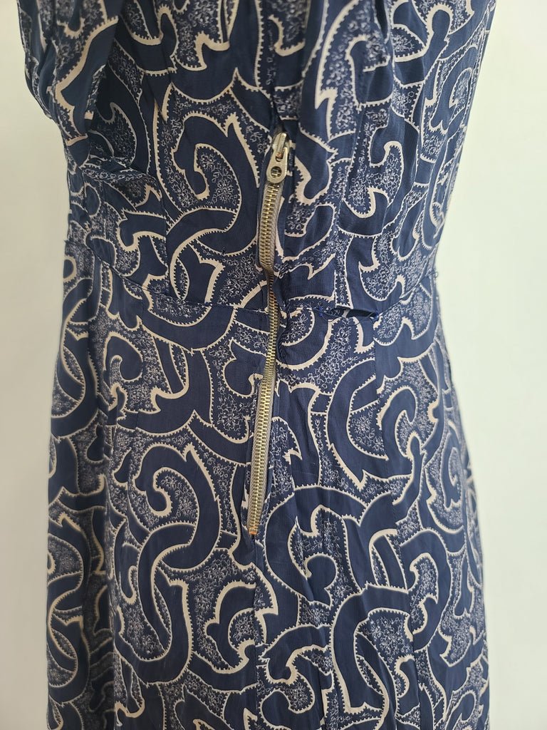 German Print Dress DRP Zipper Handmade(B-37' W-29.5' H-43') — image 12