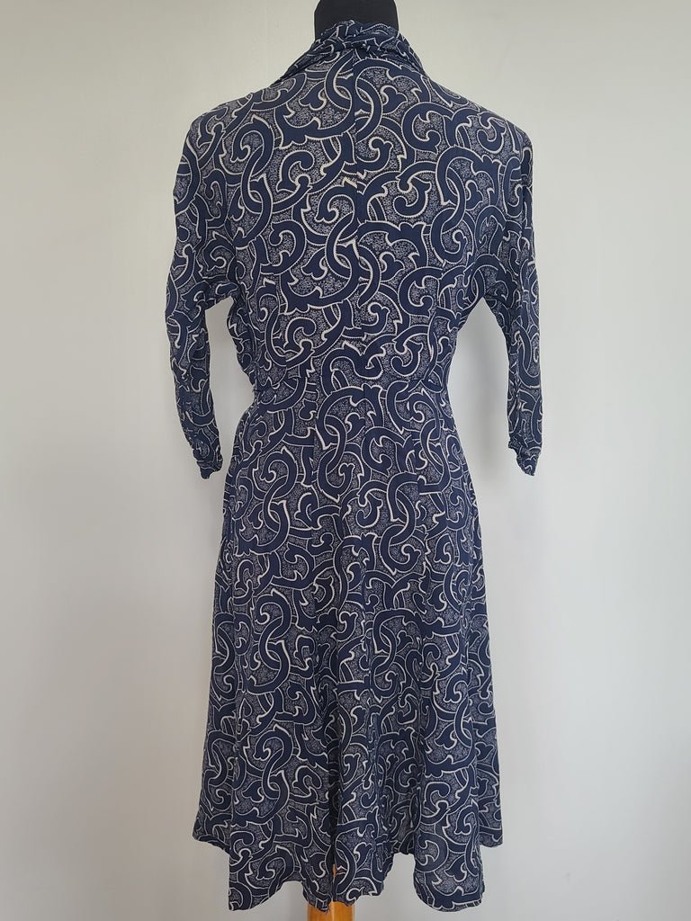 German Print Dress DRP Zipper Handmade(B-37' W-29.5' H-43') — image 2