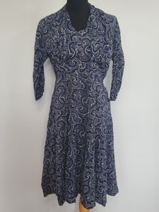 German Print Dress DRP Zipper Handmade(B-37' W-29.5' H-43')