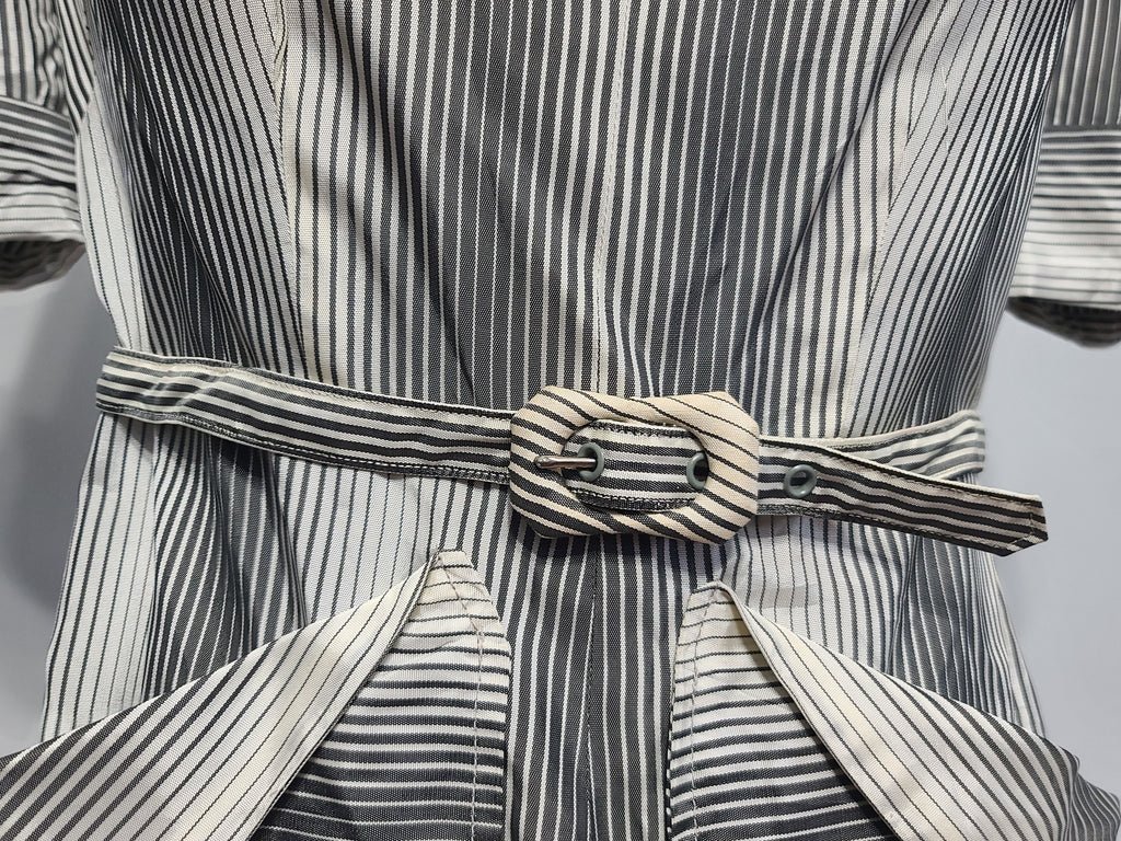 Black and White Stripe Dress(B-35' W-29' H-37') — image 7