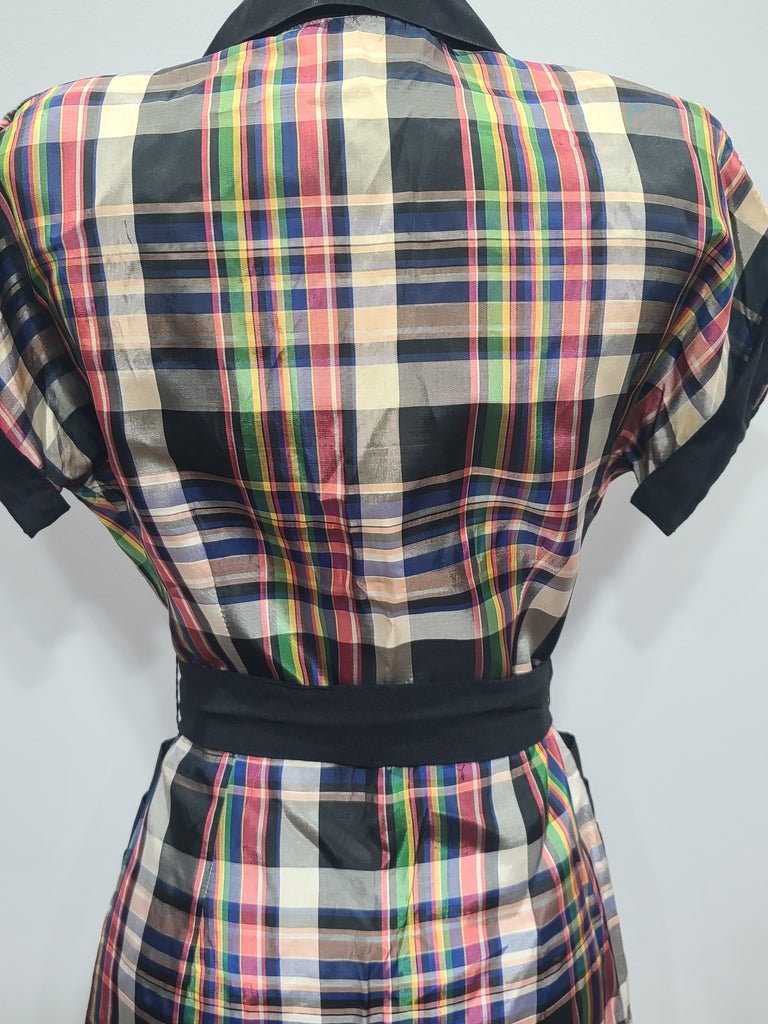 Colorful Plaid Skirt Suit(B-35' W-25' H-35') — image 13