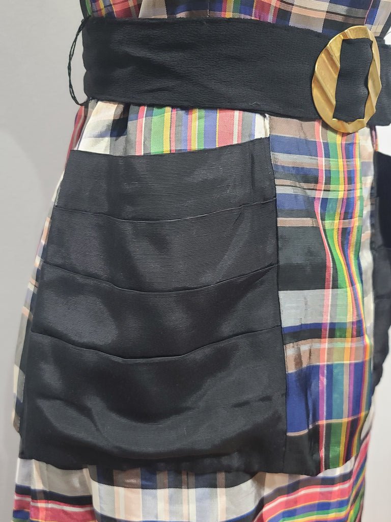 Colorful Plaid Skirt Suit(B-35' W-25' H-35') — image 8