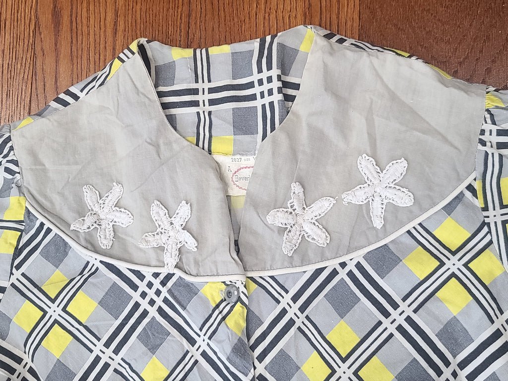 Gray and Yellow Plaid Dress(B-38' W-29' H-34') — image 15