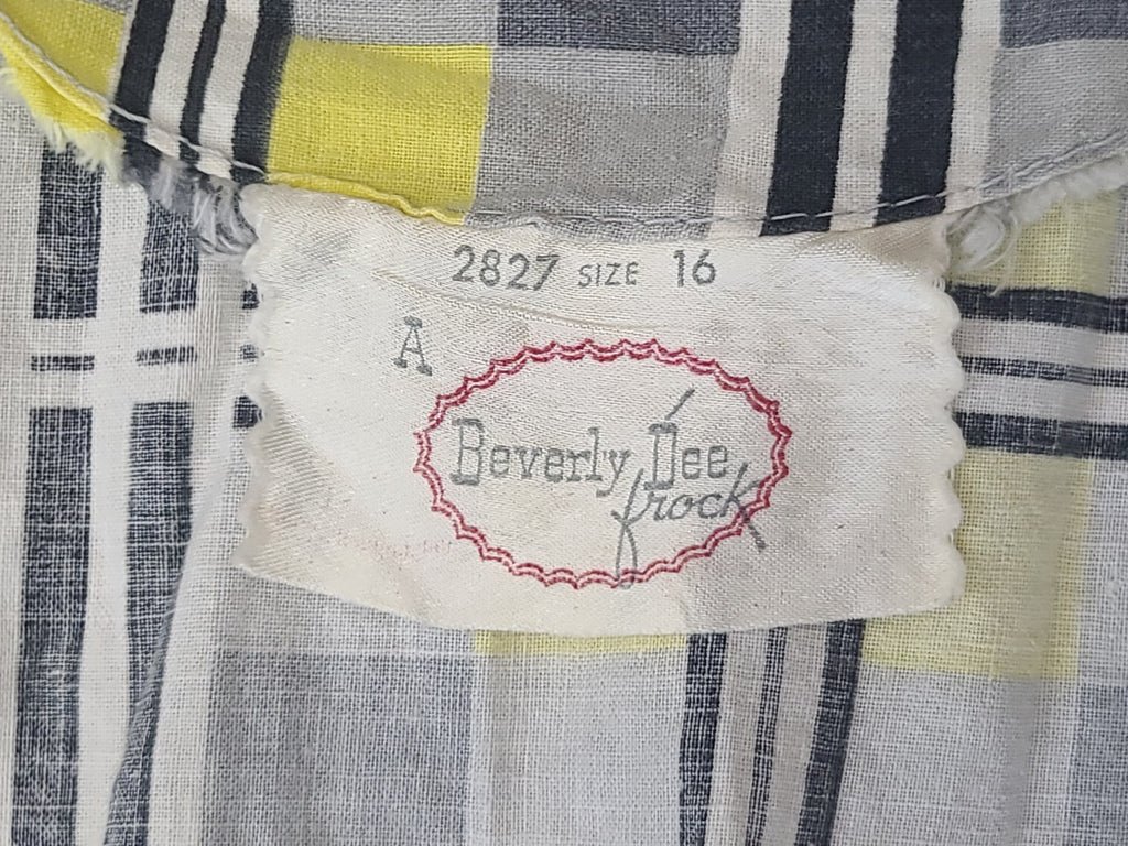 Gray and Yellow Plaid Dress(B-38' W-29' H-34') — image 16