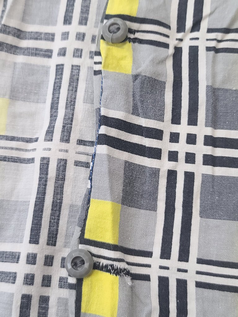 Gray and Yellow Plaid Dress(B-38' W-29' H-34') — image 19