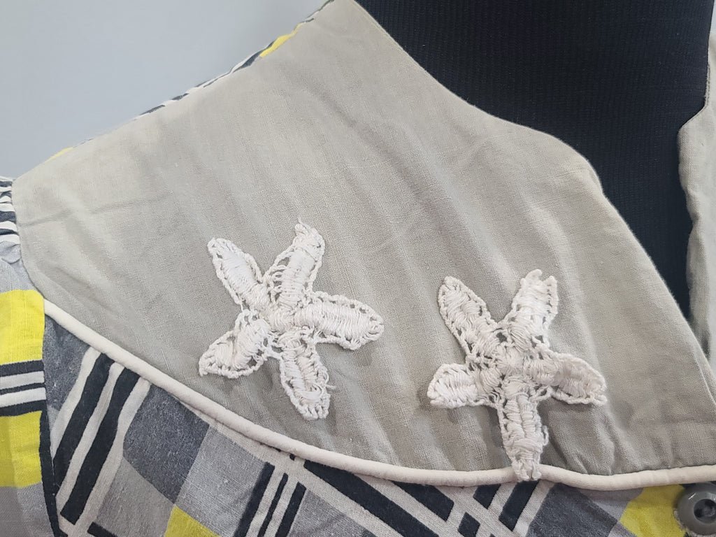 Gray and Yellow Plaid Dress(B-38' W-29' H-34') — image 6