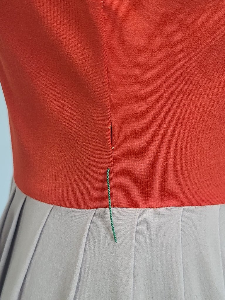 Bright Orange Green and Tan Dress(B-38' W-27' H-42') — image 18