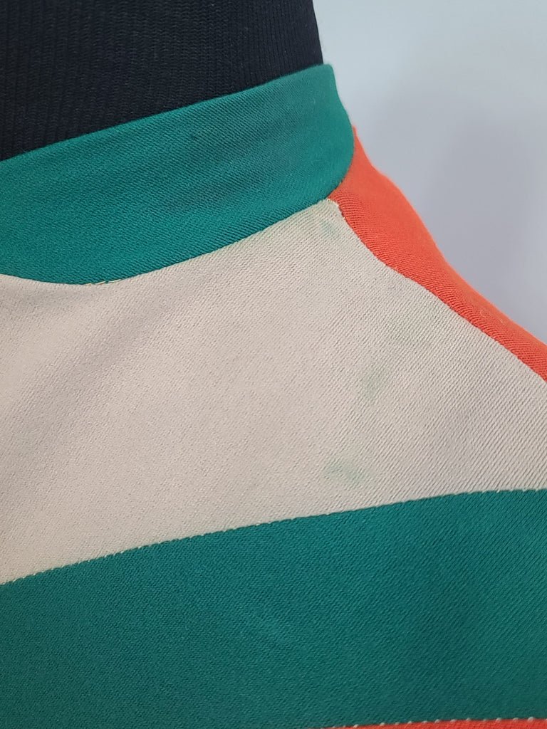 Bright Orange Green and Tan Dress(B-38' W-27' H-42') — image 8