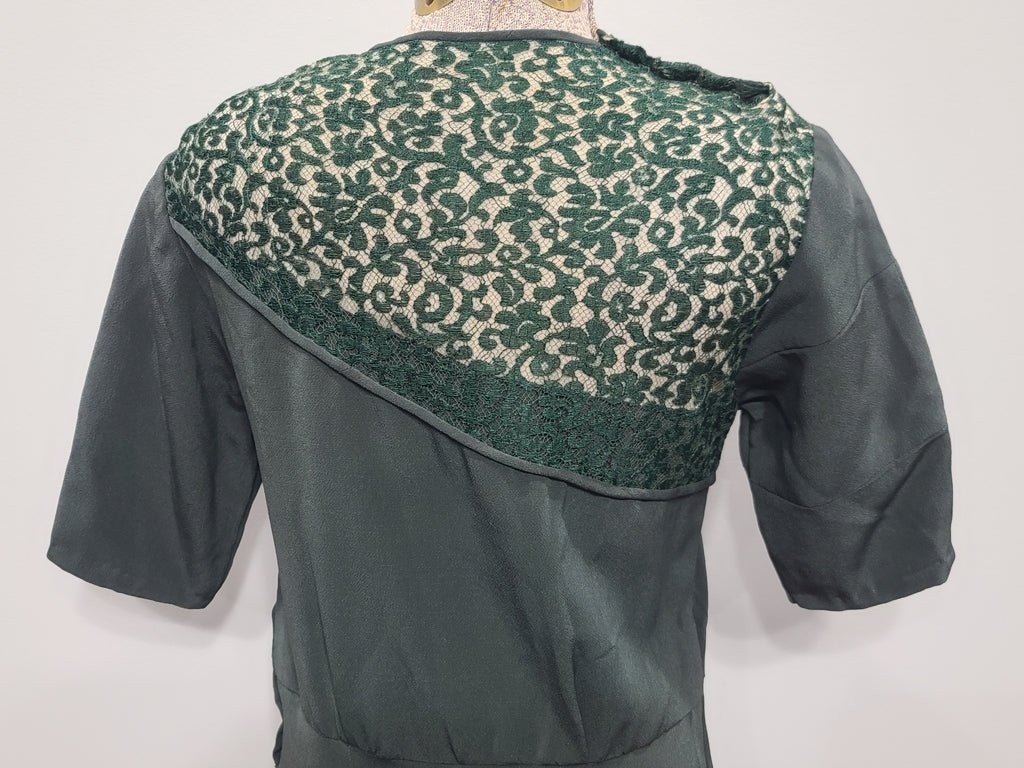 German Green Dress 'Make do and Mend'(B-33' W-29' H-35') — image 14