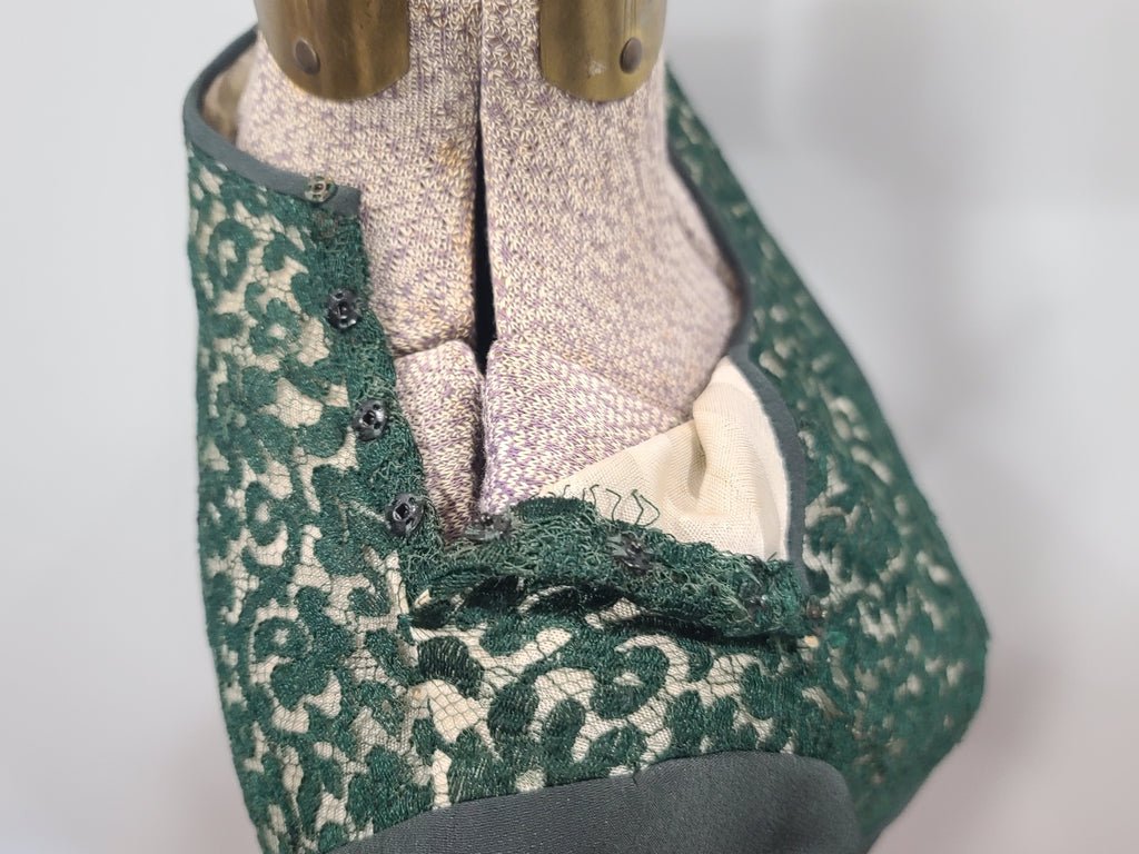 German Green Dress 'Make do and Mend'(B-33' W-29' H-35') — image 18