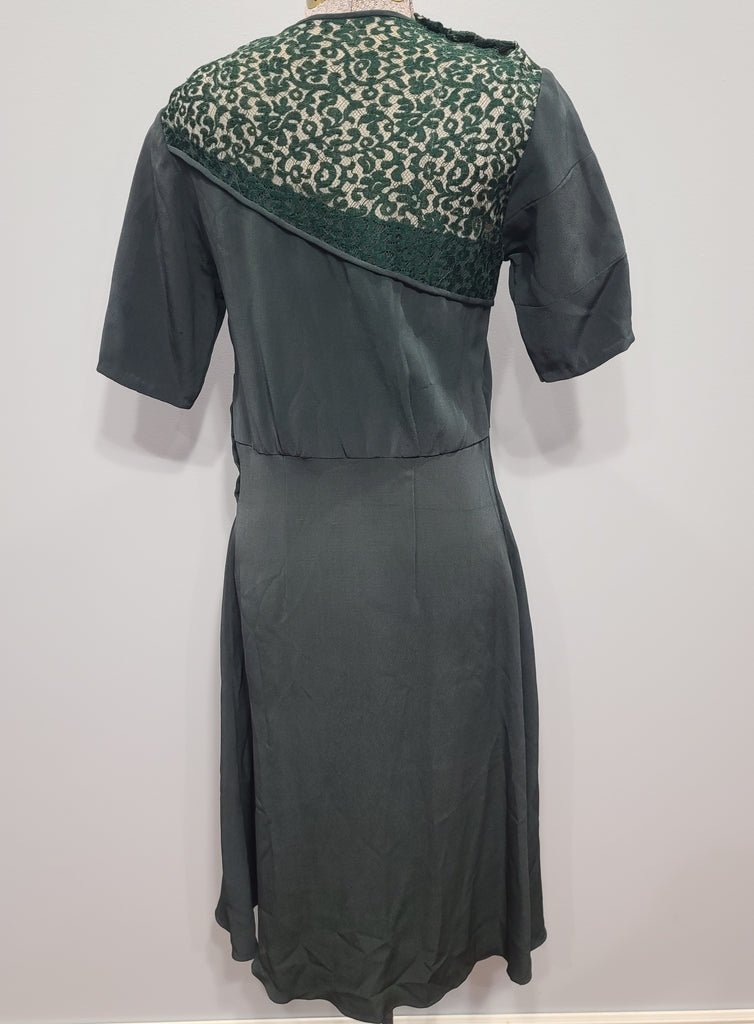 German Green Dress 'Make do and Mend'(B-33' W-29' H-35') — image 2