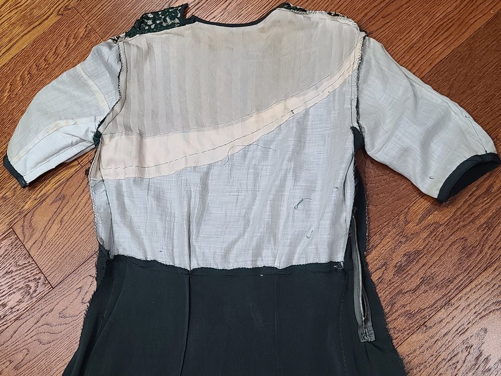 German Green Dress 'Make do and Mend'(B-33' W-29' H-35') — image 26