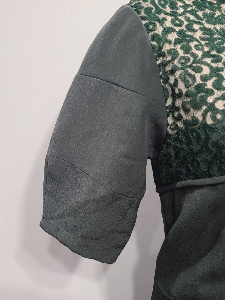 German Green Dress 'Make do and Mend'(B-33' W-29' H-35') — image 8