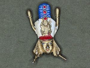 Army Sweetheart Woman with Band Hat Pin