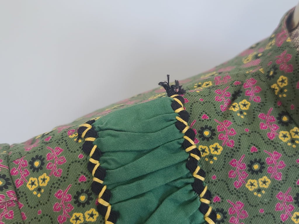 German Print Dirndl Dress(B-34' W-27.5' H-42') — image 10