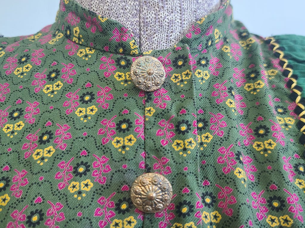 German Print Dirndl Dress(B-34' W-27.5' H-42') — image 11