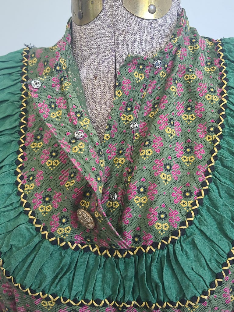 German Print Dirndl Dress(B-34' W-27.5' H-42') — image 12
