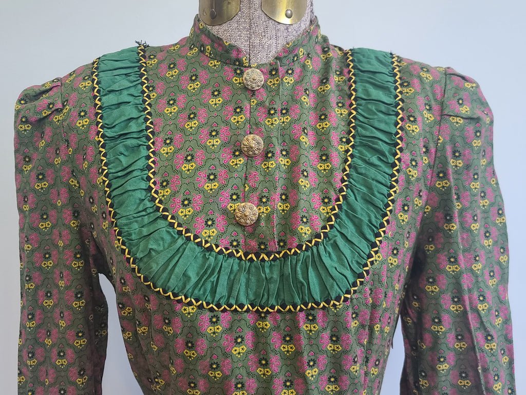 German Print Dirndl Dress(B-34' W-27.5' H-42') — image 5