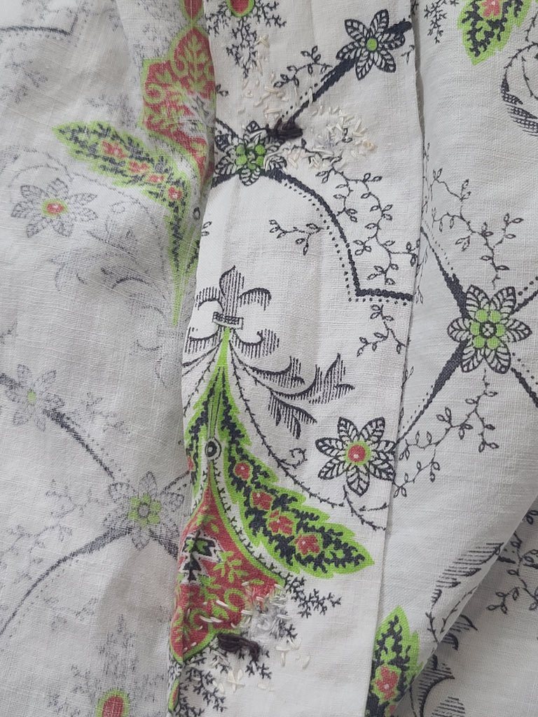 Abstract Flower Print Button Down Dress(B-36' W-28.5' H-37') — image 18