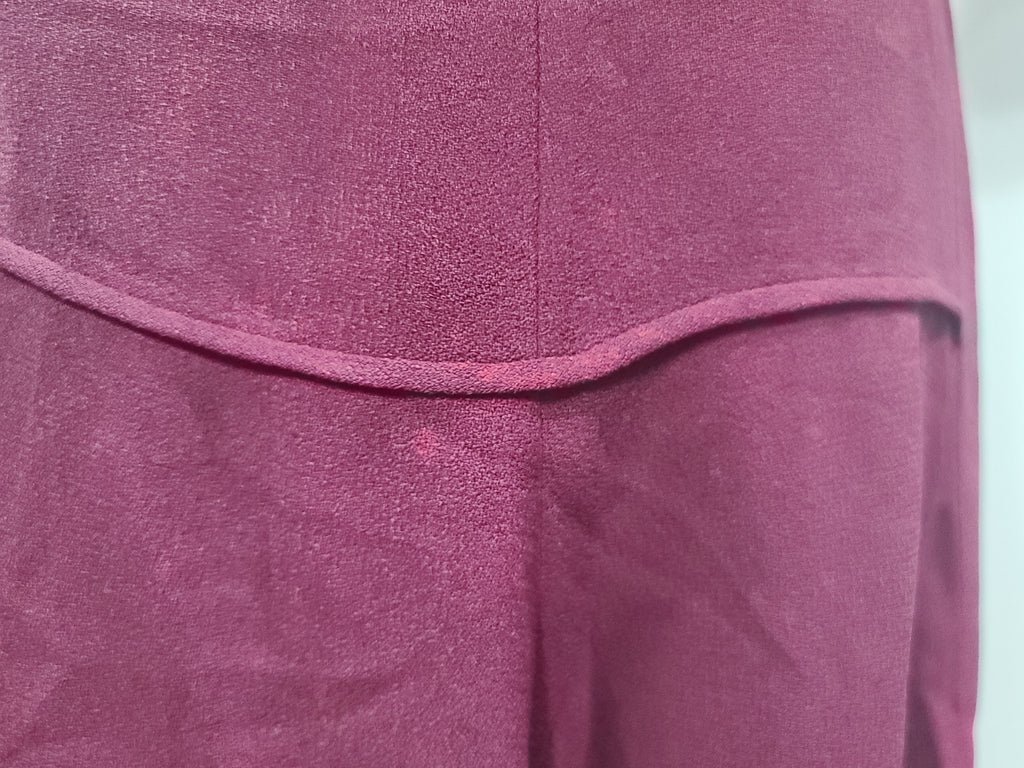 Maroon Rayon Gown with Beaded Bird Design(B-37' W-30' H-38') — image 15